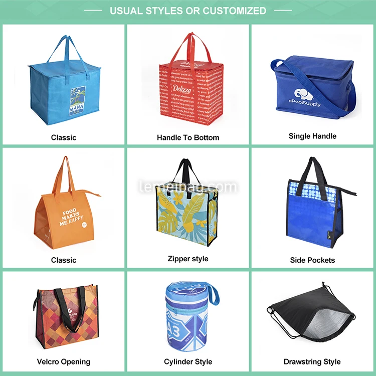 2023 New Arrival Large Capacity Picnic Lunch Insulated Thermal Cake Non