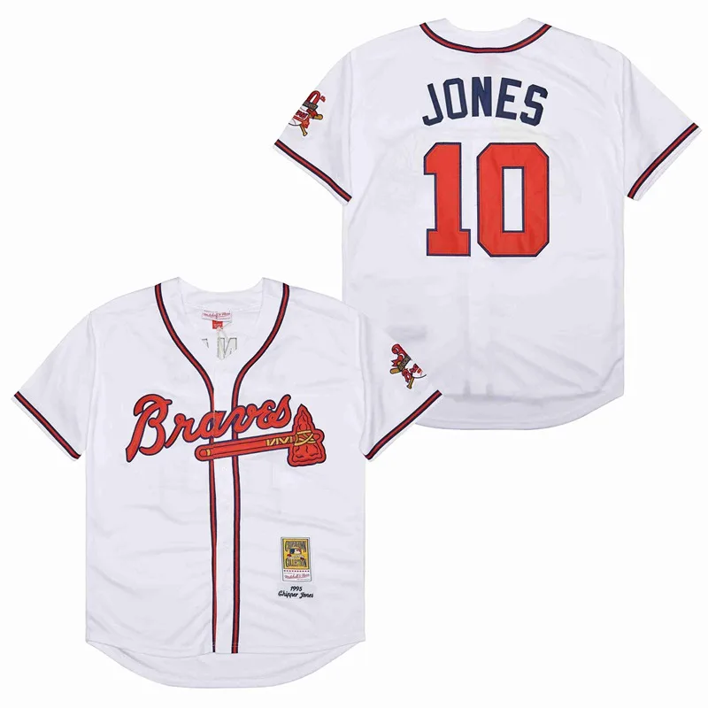 1995 World Series Jersey Bobby Cox Javy López Chipper Jones David