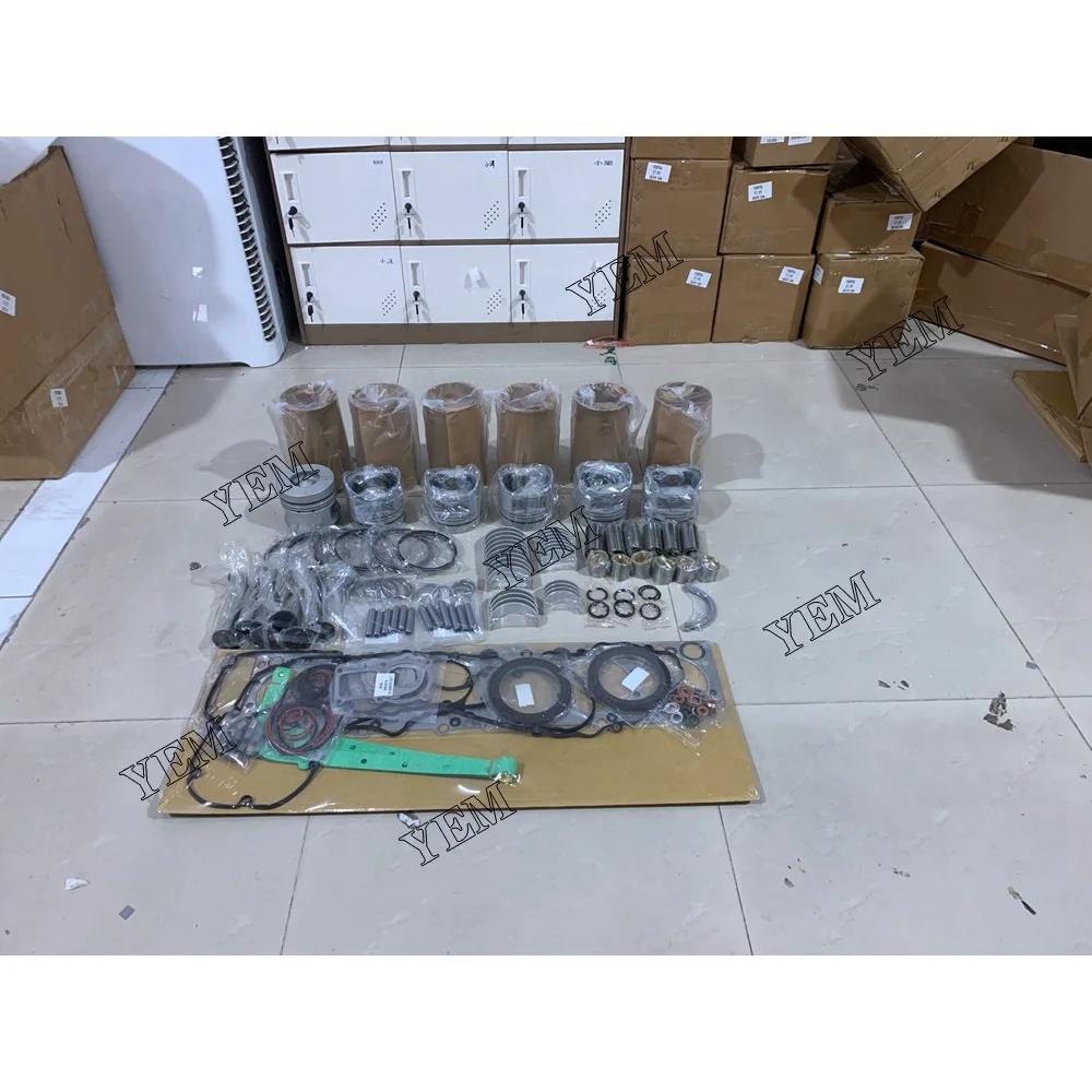 6HH1 Cylinder Liner Kit With Cylinder Liner Piston Rings Set for Isuzu Engine Spare Part 2