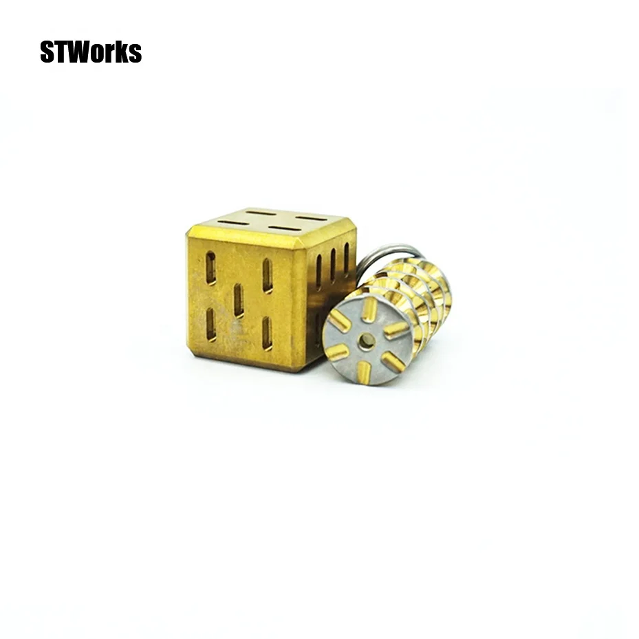 OEM Cnc Machining Customized Color  Dice  Cooling Wine Dice Metal Game Dice