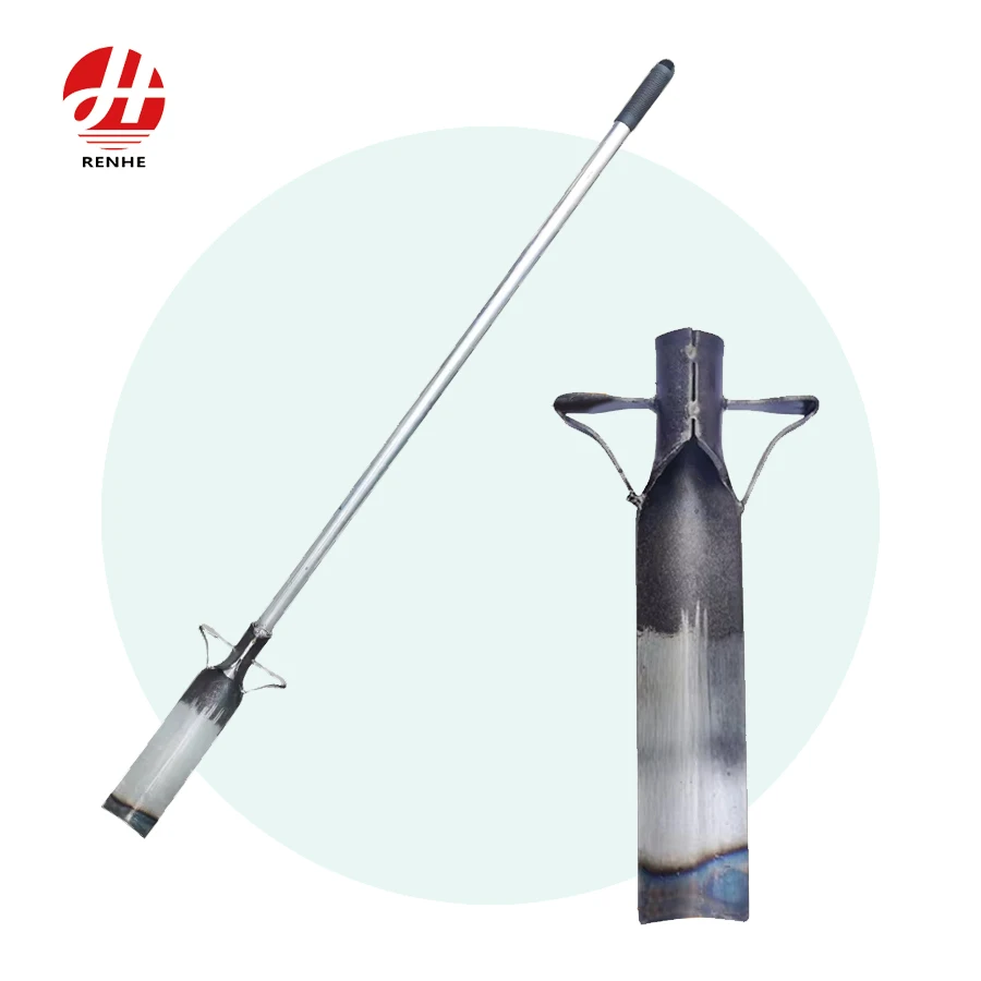 Korkealaatuinen mangaaniteräksestä valmistettu, karkaistu raskaslastuinen puun juurien kaivamiseen tarkoitettu houkutin sekä ojan kaivamiseen tarkoitettu houkutin metallivarrella