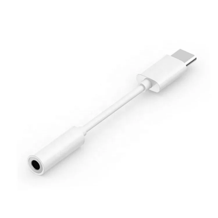 Type C to 3.5mm Earphone Port Adapter Cable USB-C Aux Audio Converter for Mobile Phone