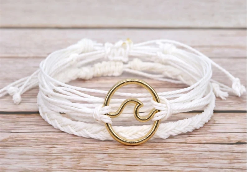 Belugsin Cavigliera Surfer 12 Pezzi Braccialetti Amicizia Braccialetti