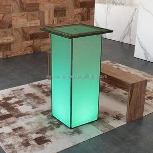 New-Style Illuminated Bar Table New for Pub Home Bar Versatile Club Mall Kitchen Outdoor Dining Bedroom Table