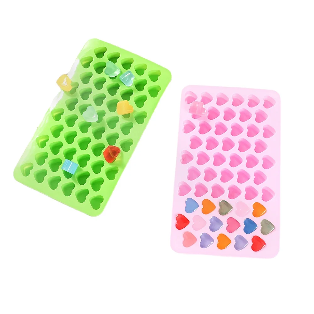 55 Grids Silicone Chocolate Mold Food Grade Small Love Heart Shape
