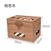 Acacia wood router storage box