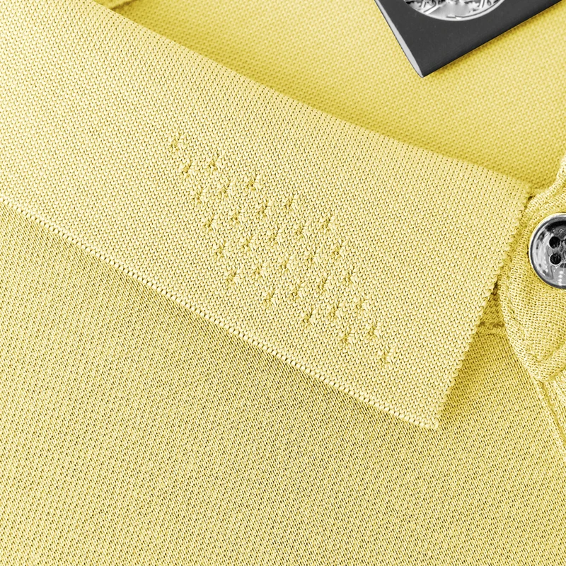 Summer New Ice Cotton Custom Lapel Short Sleeve Men's T-shirt Solid Color Ice Silk Golf Custom Polo 