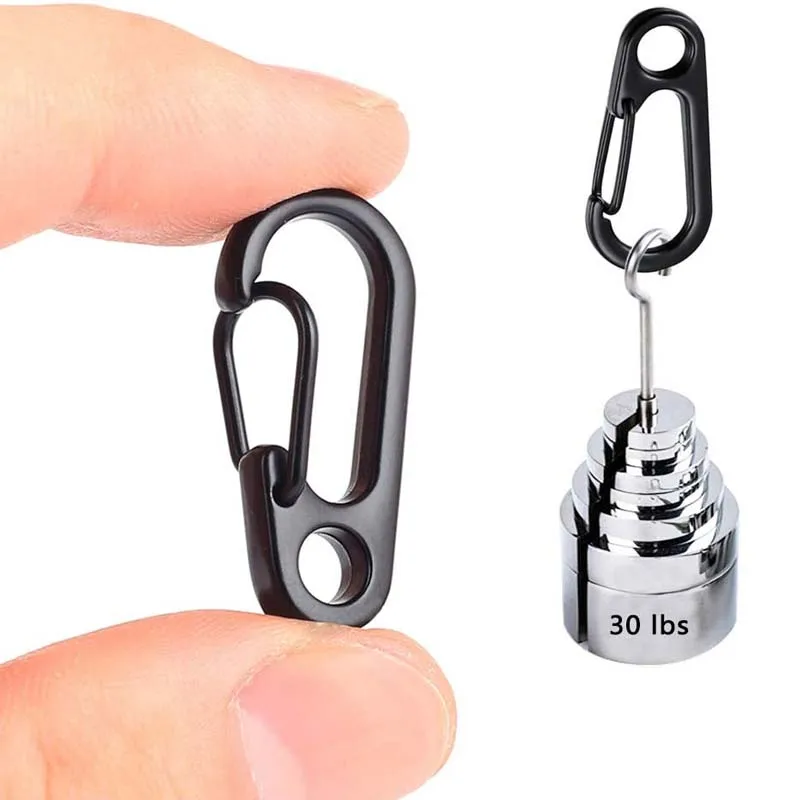 SF Alloy Backpack Spring Keychains Fashion Mini Carabiner Small Carabiner