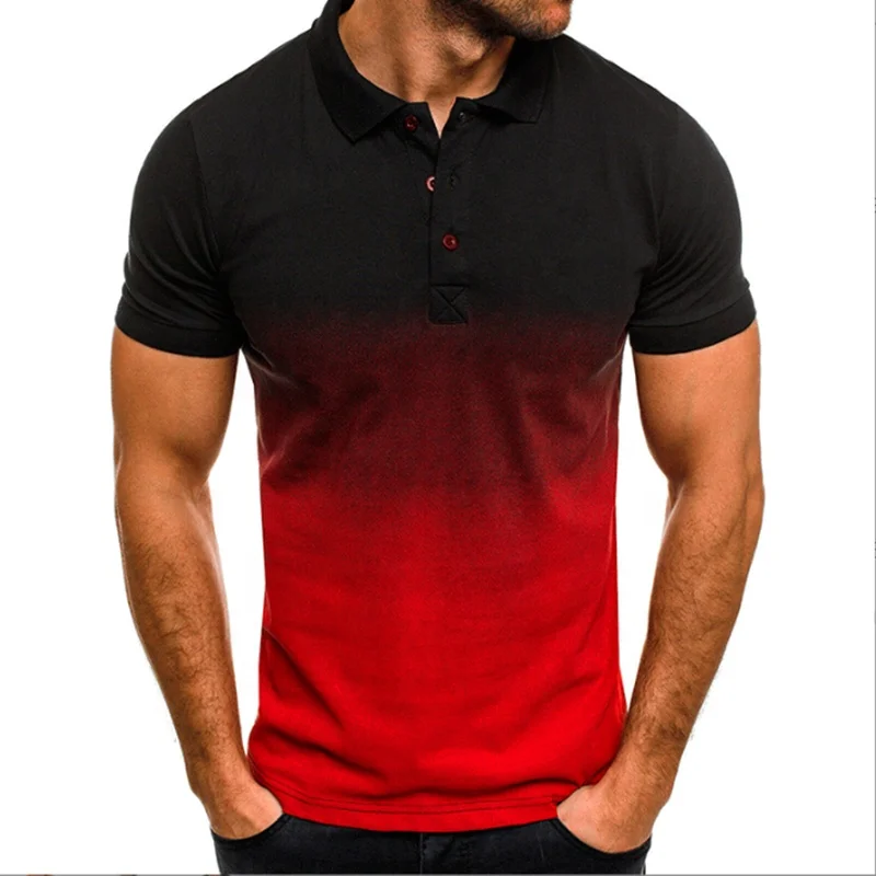 Oem Summer Casual Printing Teamwear Fit Uniform Work Men’s Short Sleeve Black Oversized Golf Men’s Polo T-shirts