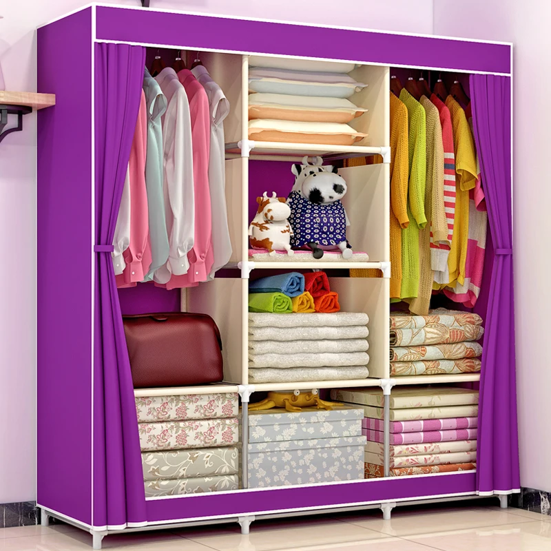 Support OEM or ODM New Style Non Fabric Wardrobe and Sell Assemble Storage Cabinet Cloth