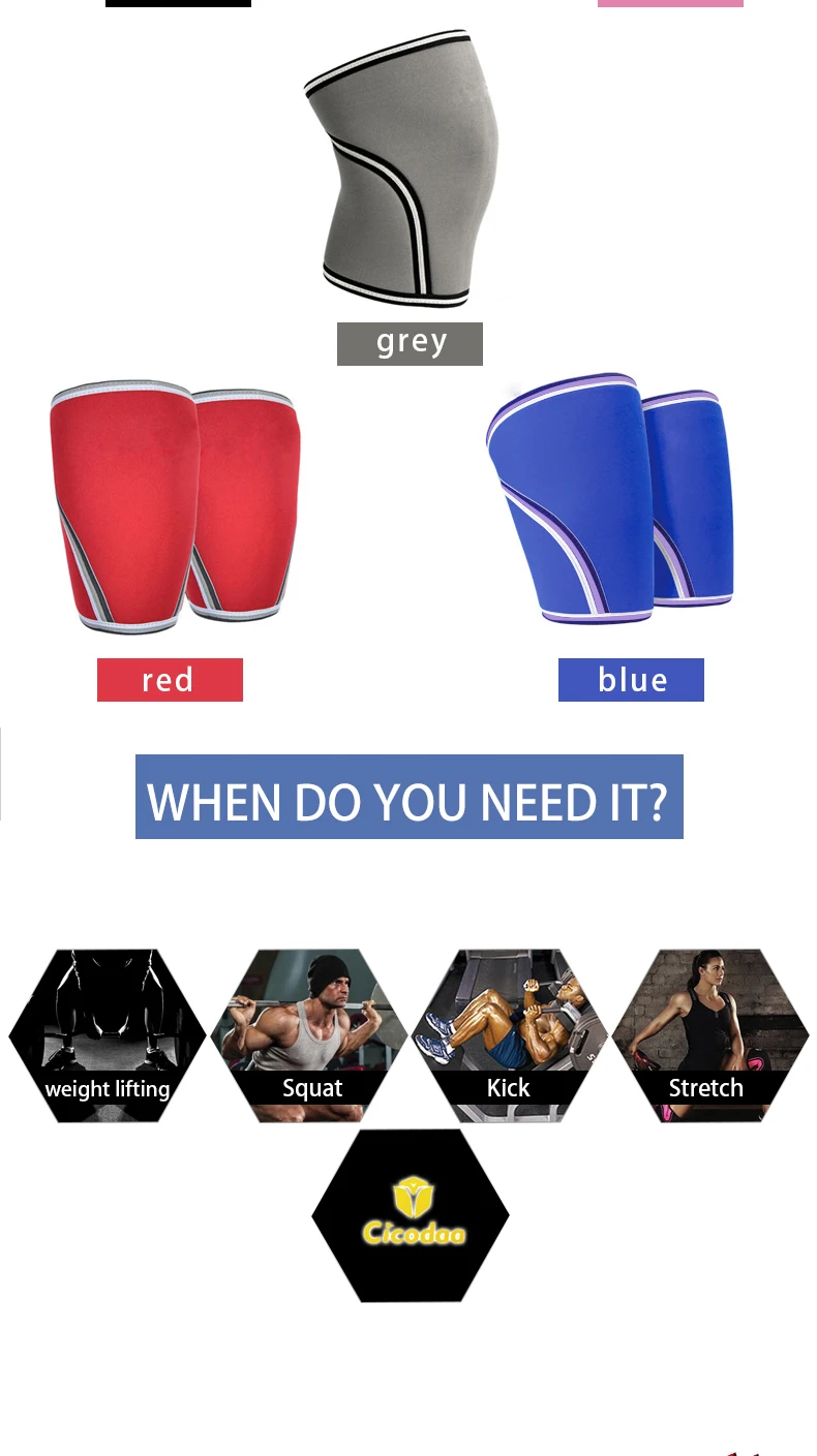 Custom Knee Guards Sports Weightlifting Powerlifting Neoprene Knee Pads