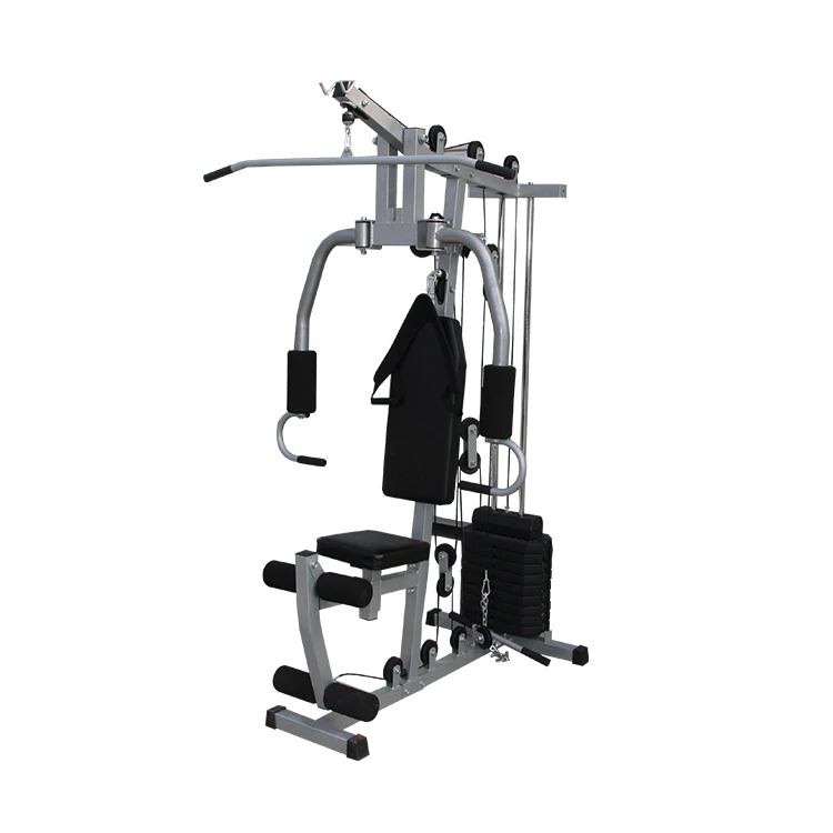 Multifunction Fitness Home Gym Equipment, Exercise Home Gym for Strength Training Pulley System Workout Weight Machine