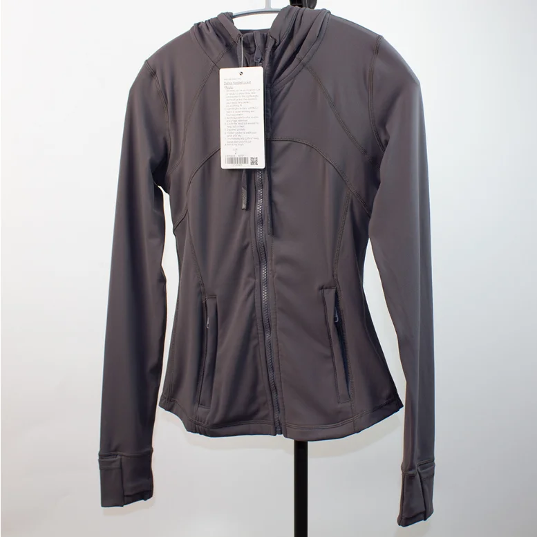 Lulu Yoga Hooded Jacket With Zipper 
