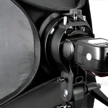 Godox Ajustable 40 X 40cm Flash Softbox with Bowens Mount S-type Bracket + Honeycomb Grid for Flash Speedlite Studio detail image