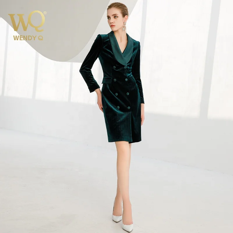 Original Supplying Green Velvet Christmas Dresses Women Velvet Long Sleeves  Maxi Midi Dress| Alibaba.com