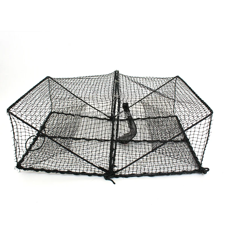 Cheap Rectangle Shrimp Trap Monofilament Mesh Fish Cage Folding Mud ...