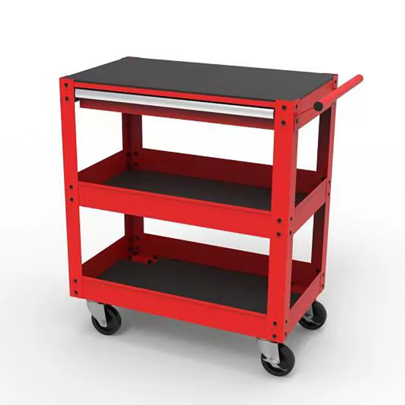 3tier Tool Cart Commercial 3 Shelves Steel Service Utility Cart With