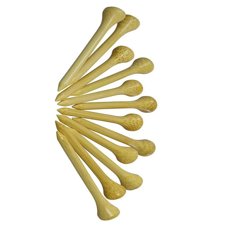 High Quality Wholesale Golf Accessories Bamboo Custom Golf Tee Durable Tees Golf Customized Logo