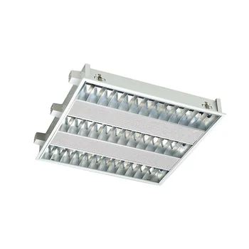 Office Project Recessed T8 Fluorescent Lighting Aluminum Grille Light ...