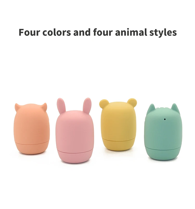 Silicone Bath Toys 4 Assorted Animals,Silicone Mold Free Animal Bath ...