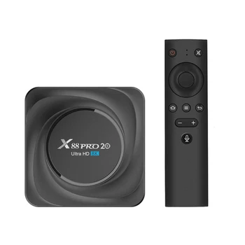 X88 PRO 20 RK3566 Quad-Core Android 11 TV BOX 8GB RAM 64GB ROM 1000M 2.4G/5G Wifi Smart TVBOX 4K Media Player Set Top Box