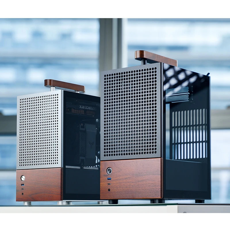 JONSBO T6 Silver - Compact Gaming PC Case with ITX Support