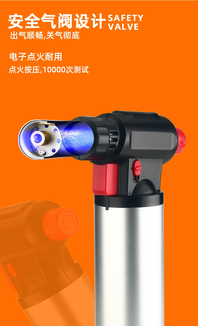 Новый дизайн зажигалка с распылителем высокой температуры и блокировкой безопасности