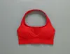 Red-halter bra