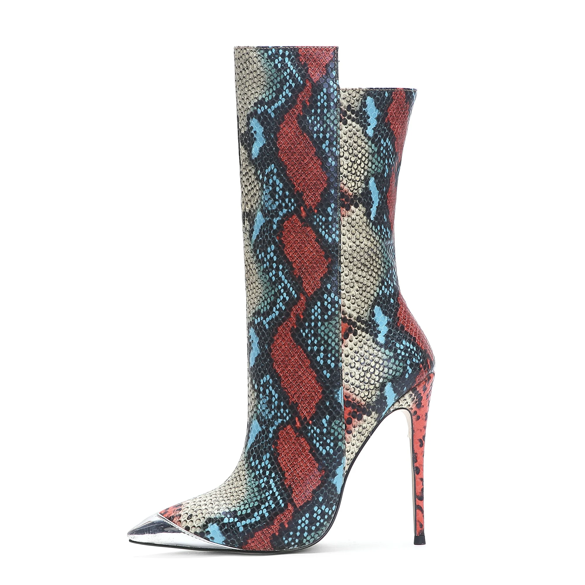 Sexy Ladies High Heels Wide Calf Boots Pointed Toe Colorful Snake Skin  Women Boots For Winter - Buy High Heel Steel Toe Boots,Lady Boots Ladies  High Heel Boots,Botas Mujer Product on Alibaba.com