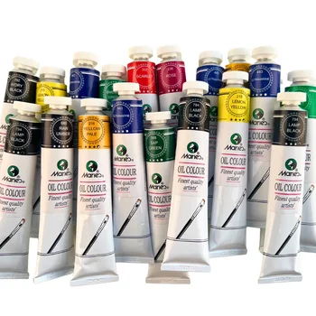 Marie's Official Store Total English Version O-1050B Marie's Oil Paint Tube 50ml Oil Paints for Painting Oil Paint Marie's