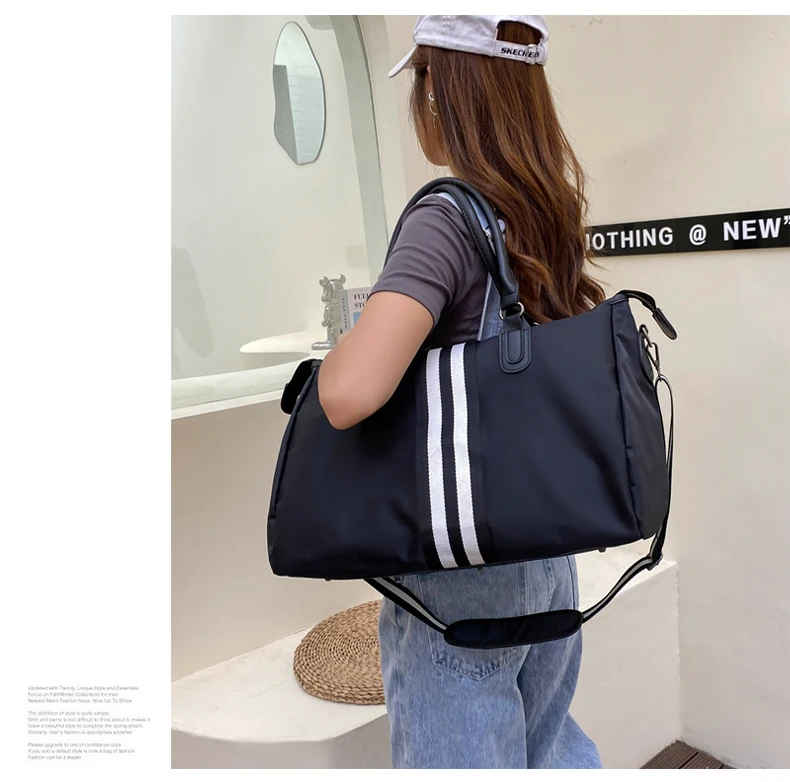 Customized logo men's and women's handbags sports training yoga bag waterproof weekend bag travel bag