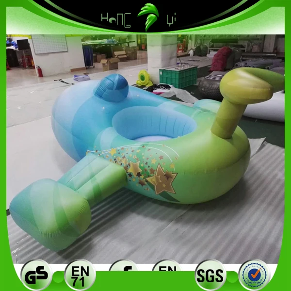 Hongyi Customized PVC Airplane Model Inflatable Floating Aircraft Balloon for Swimming Pool