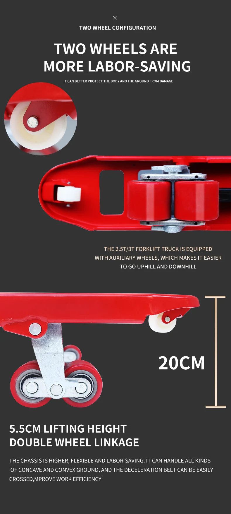 High Quality 2T2.5T3T Hand Pallet Jack Truck 2000/2500/3000KG Capacity New China Supplier Hand Truck