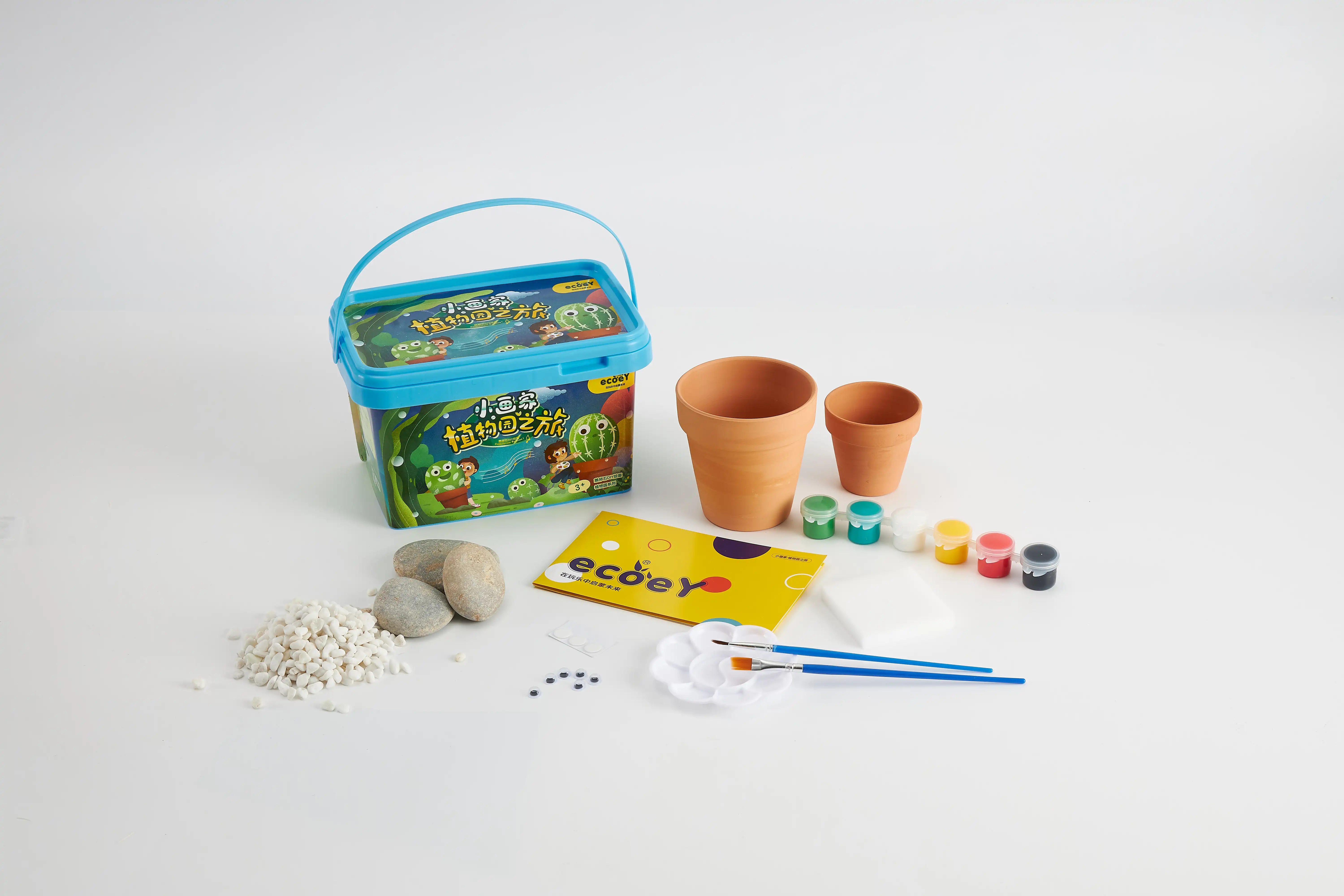 Paint Your Own Flowerpot Crafts Children's Creative Diy Toy Stone