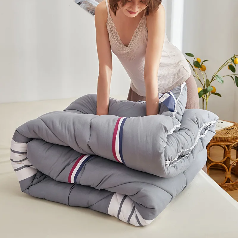 2022 New Arrival Geometric Pattern Thick Washed Cotton Duvet Twin Full Queen king Size Retail and Wholesale