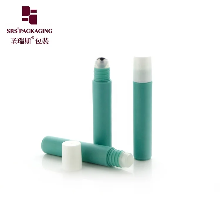 Fast Ready to Ship 7ml Empty Plastic Roll on Eye Serum Bottle Blue Green White