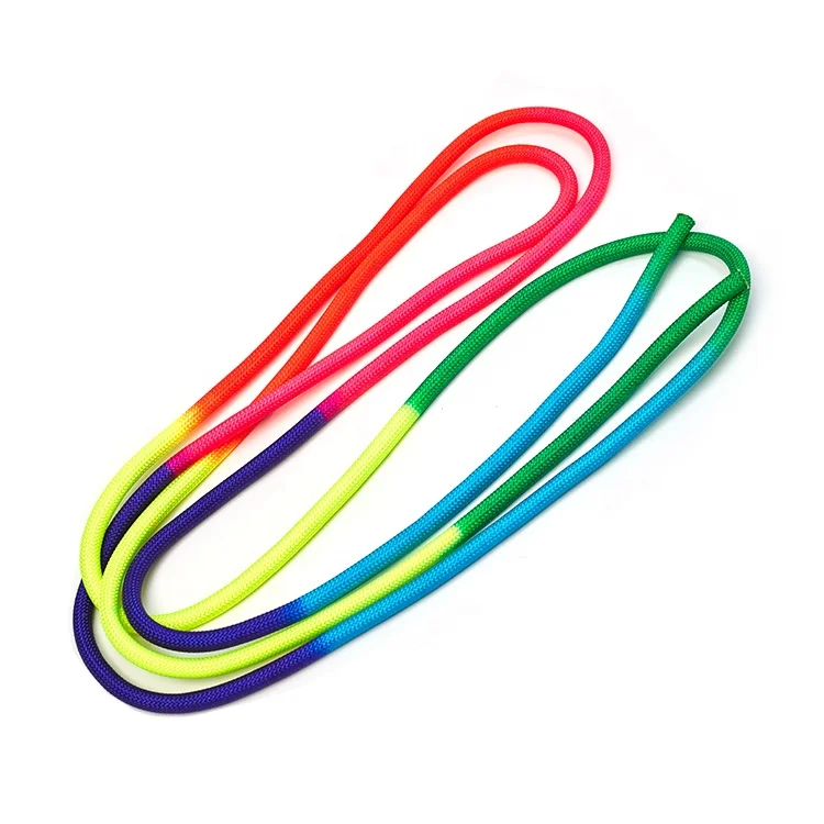 High Strength Colorful Rhythmic Gymnastics Rope Nylon Braided GYM Rope Dance Training Rope