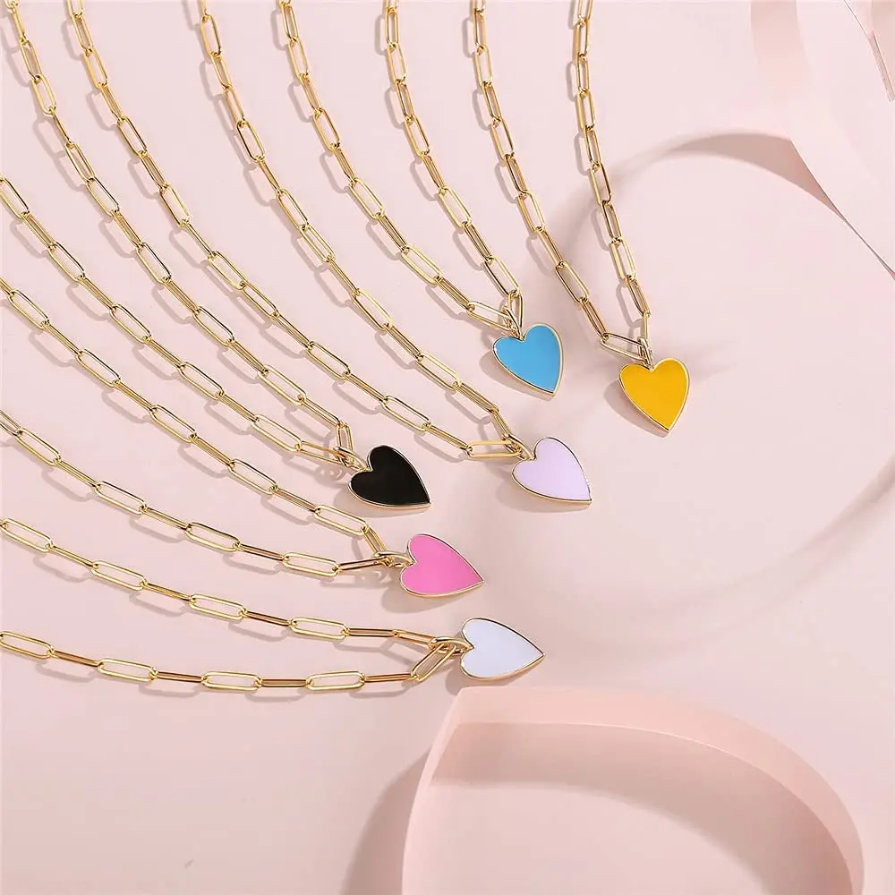 Preppy Chain Dainty Paperclip Chain Preppy Jewelry 14k Gold Plated Stainless Steel ...