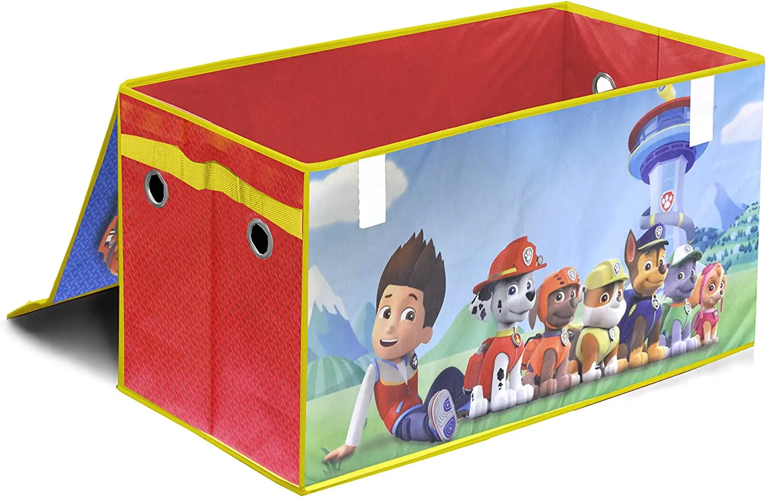 Cute Collapsible Durable Canvas Unicorn Children Toy Storage Trunk Box Organizer for Kids Girls Boys Playroom with Lid