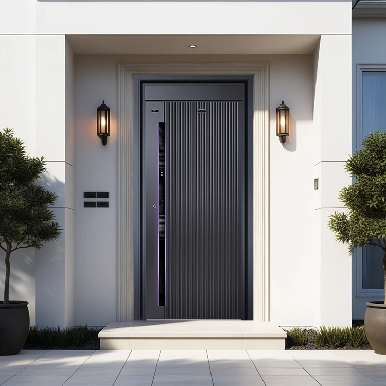 Intelligent Security Fingerprint 3D Face Recognition Smart Door ML