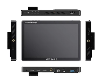 FEELWORLD LUT11S 10.1 Inch Ultra High Bright 2000nit Touch Screen DSLR Camera Field Monitor with F970 External Power and Install detail image