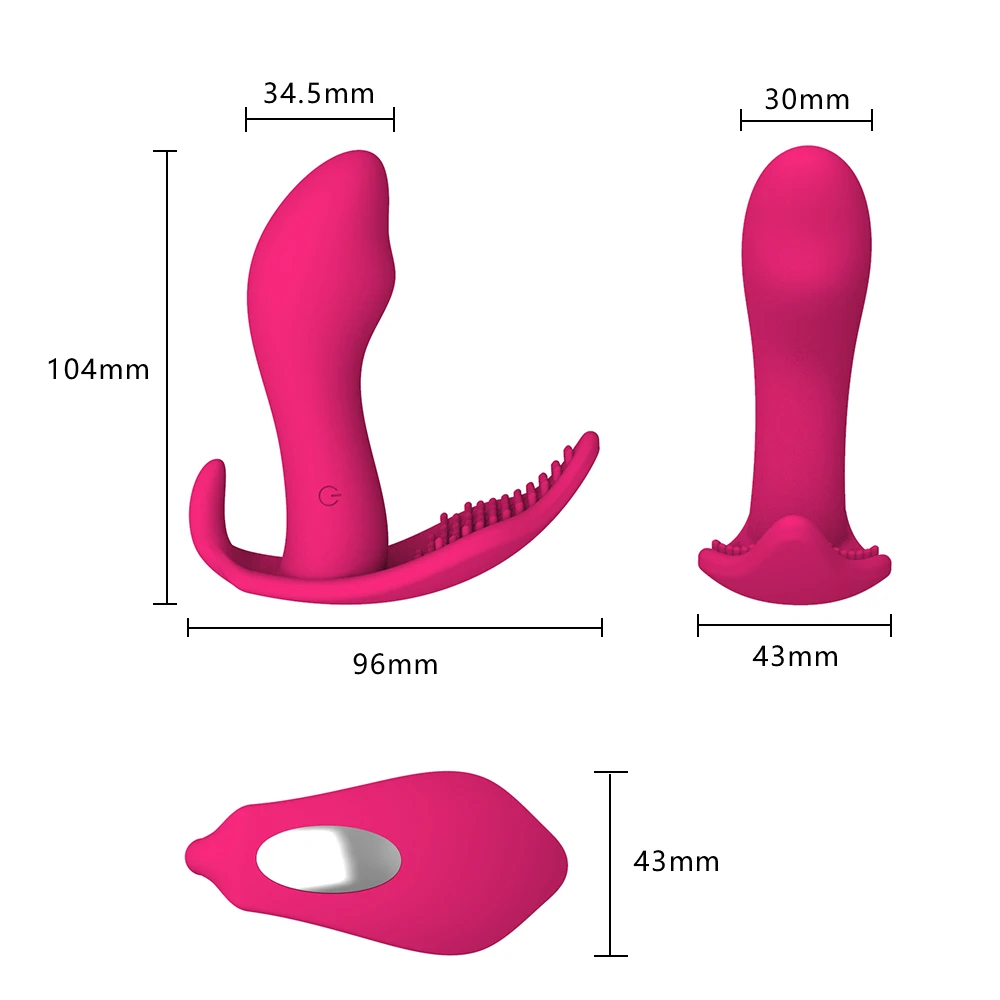 DELITE VIBES Wireless Remote Control Vibrator Panty Anal Multiple Dual g Spot Clitoris Wearable Double-ended Invisible Wear Fans