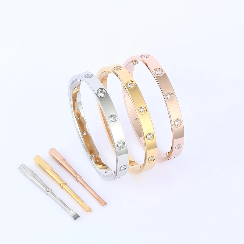 Famous Luxury Designers Jewelry Love Screw Bracelet With Screwdriver