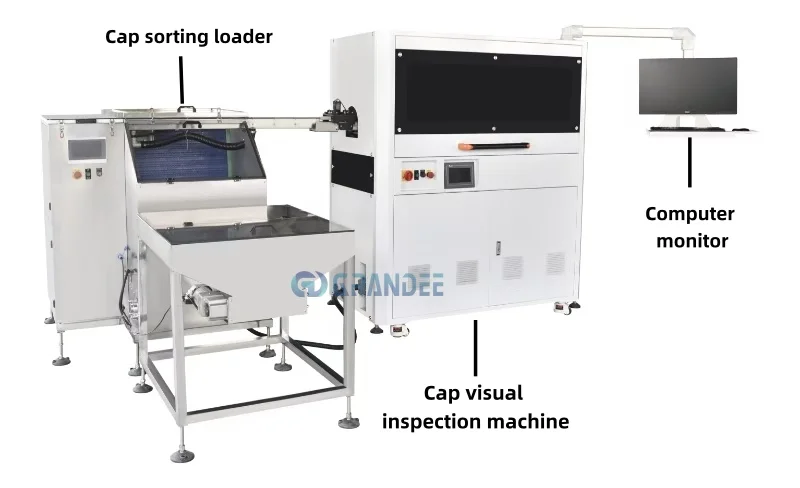 full automatic 3025 28mm 30mm 38mm cap visual inspection machine caps camera inspection machine equipment system-3