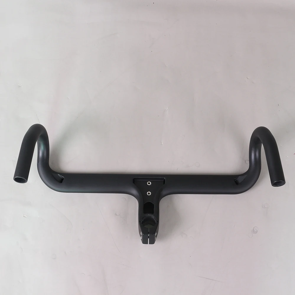 Light weight Road Full Carbon Integrated Handlebar For Road Bike HB010 compact Alibaba