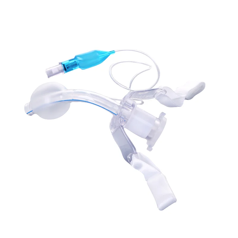 Medical disposable tracheostomy tube high quality with inner cannula windowed PVC adult