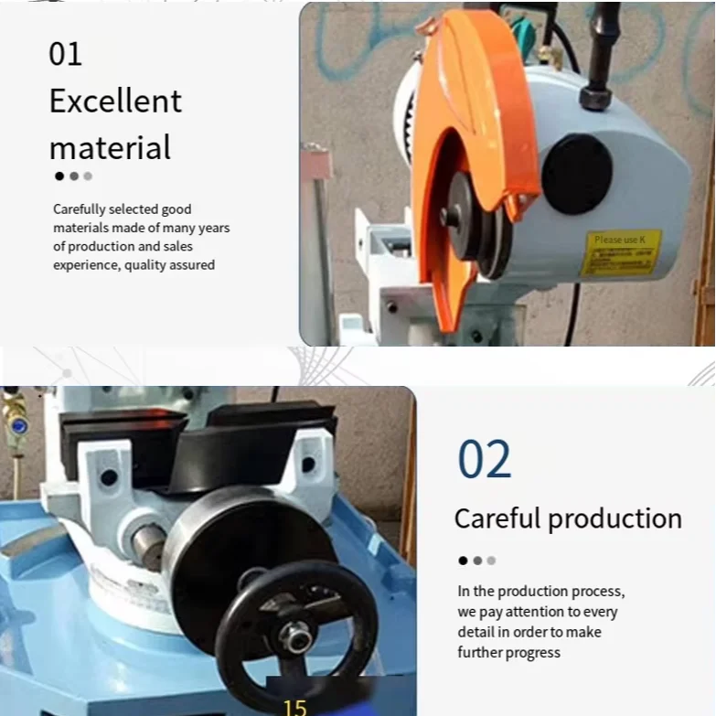 Circular Automatic Cnc Hole and Square Hand Automatically Handheld Burr Iron Beveling Gi Pipe Thread Cutting Machine
