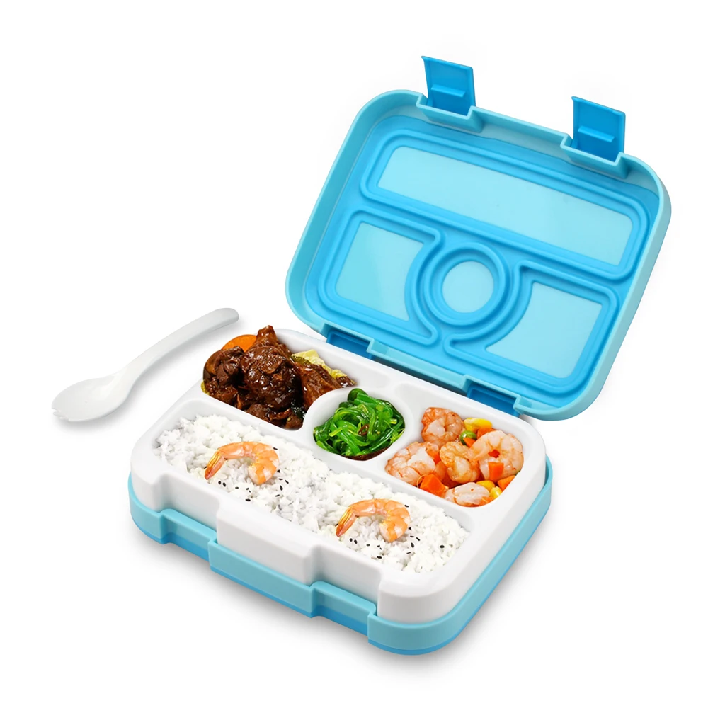 2023 Leakproof Food Prep Containers 4 Compartment PP Lunch Boxes