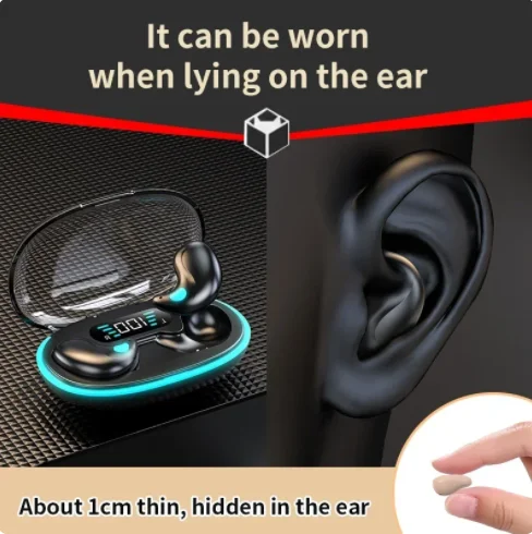 Écouteur Sans Fil Sommeil Invisible écouteurs TWS Bluetooth 5 Ecouteurs Caches Ipx5 Reduction Du Bruit Etanche Casque De Sport 12317232