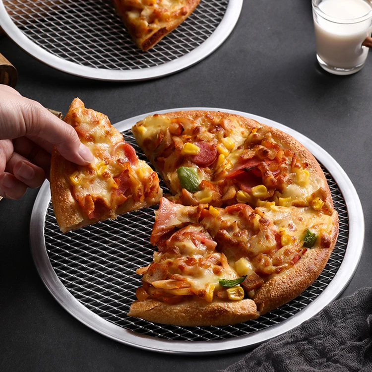 Commercial Grade Aluminum Alloy Pizza Peel Round Baking Trays 6 Inch Width